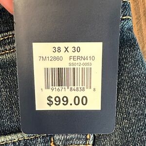 NWT Lucky Brand Men’s 363 Vintage Straight jeans, size 38 x 30.